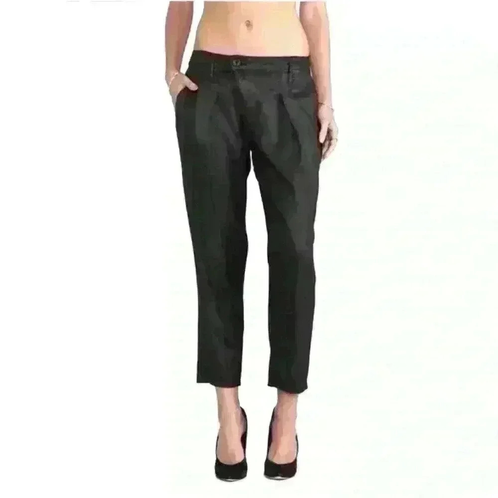 DWP by Gwen Stefani Drew pants 29, black cropped with ankle zipper .